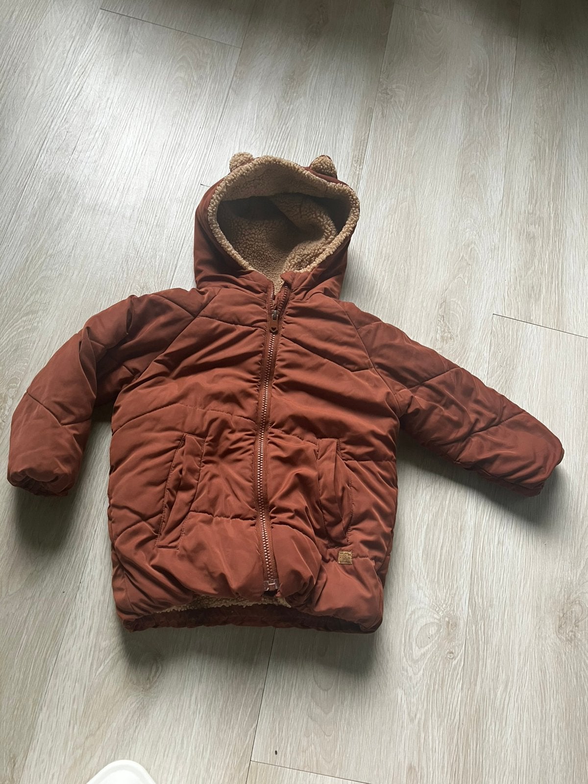 Zara bruine jas beer teddy 3-4 jaar, Kinderen en Baby's, Ophalen of Verzenden, Zo goed als nieuw, Jas