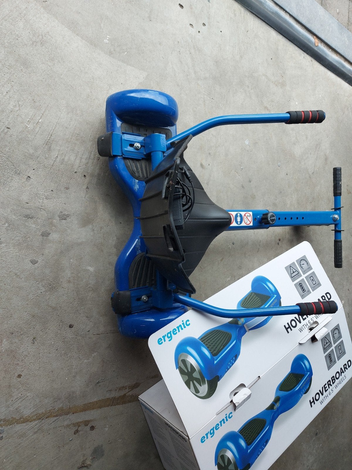 Hooverboard + zitje, Ophalen, Gebruikt