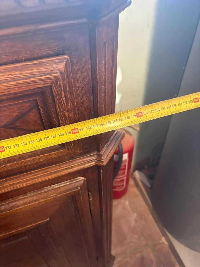 Dressoir ancien en chêne, Avec tablette(s), 100 à 150 cm, Enlèvement, Utilisé
