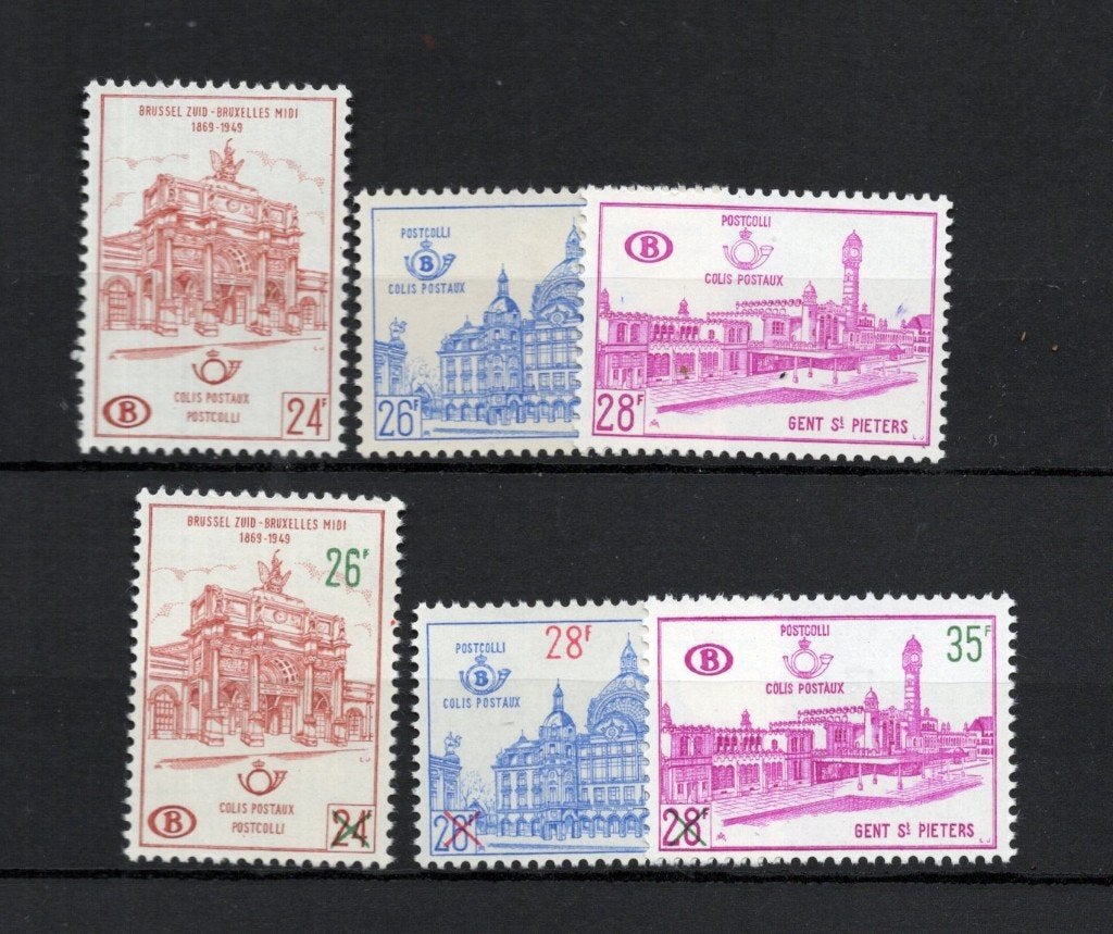 België  spoorweg zegels  MNH XX cat.waarde 30 euro, Postzegels en Munten, Verzenden, Postfris, Postfris, Treinen