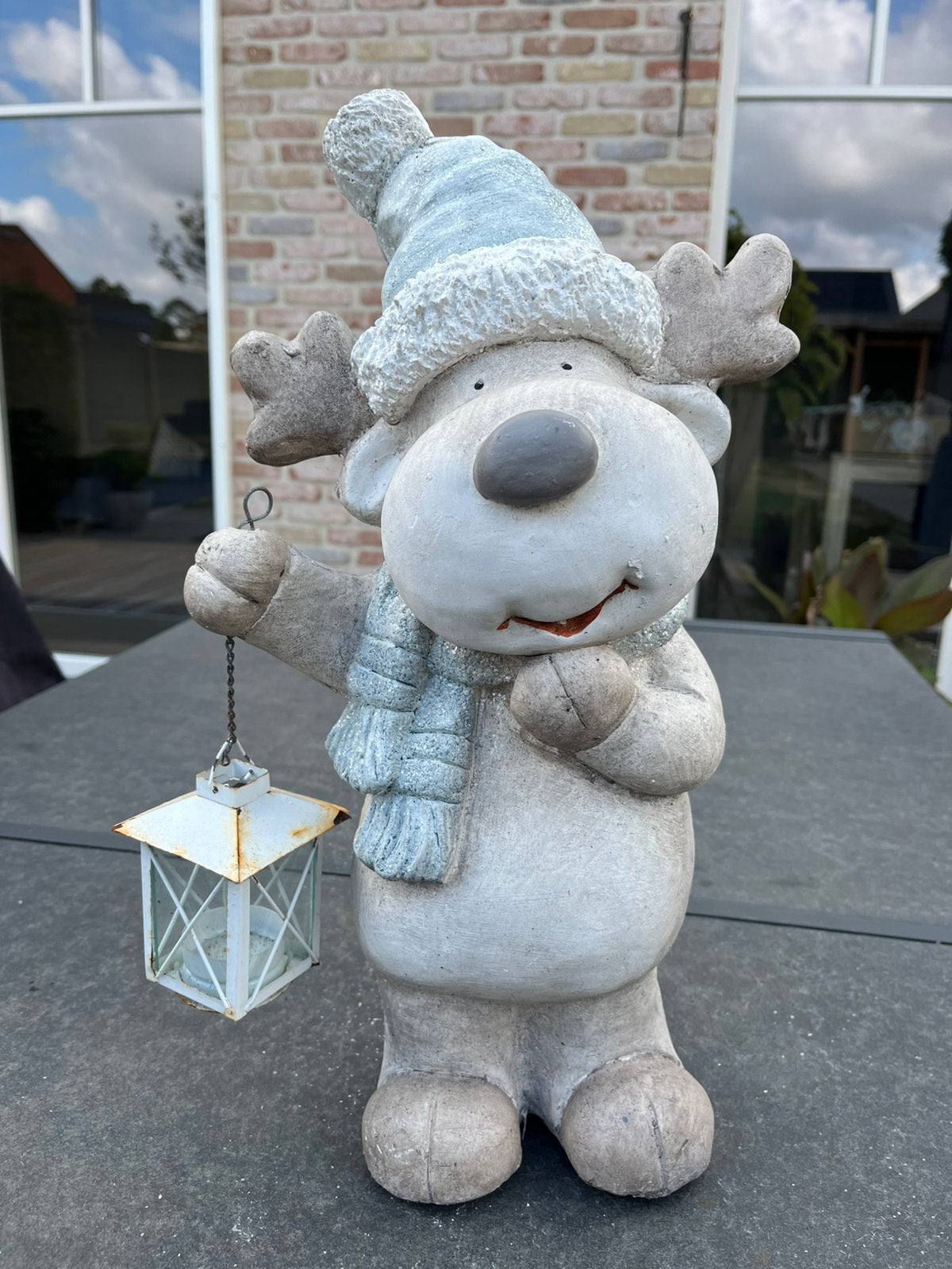 Rendier met lampje, Ophalen, Gebruikt, Dierenbeeld