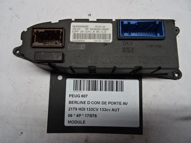 COMPUTER Peugeot 607 (9D / U) (01-1999/07-2011) (9649926680), Gebruikt, Peugeot