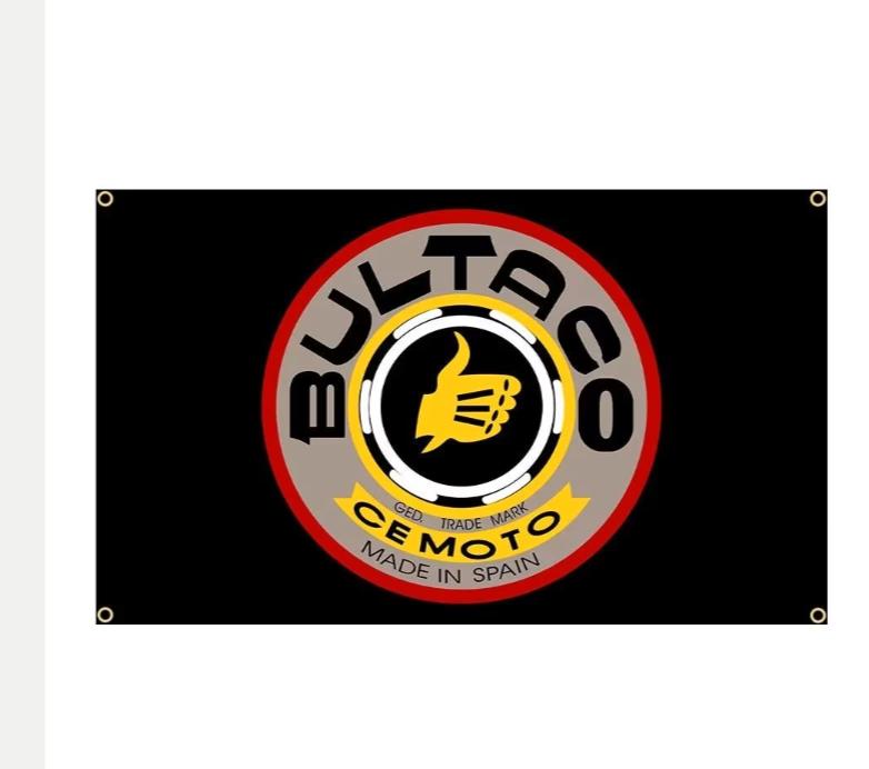 Grote vlaggen Bultaco Cemoto (150x90cm), Ophalen of Verzenden, Nieuw