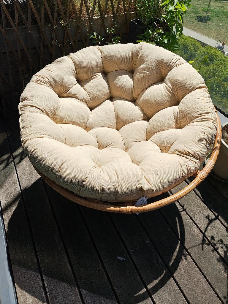 rotan zetel, geschikt voor buiten, Tuin en Terras, Ophalen, Zo goed als nieuw, Rotan