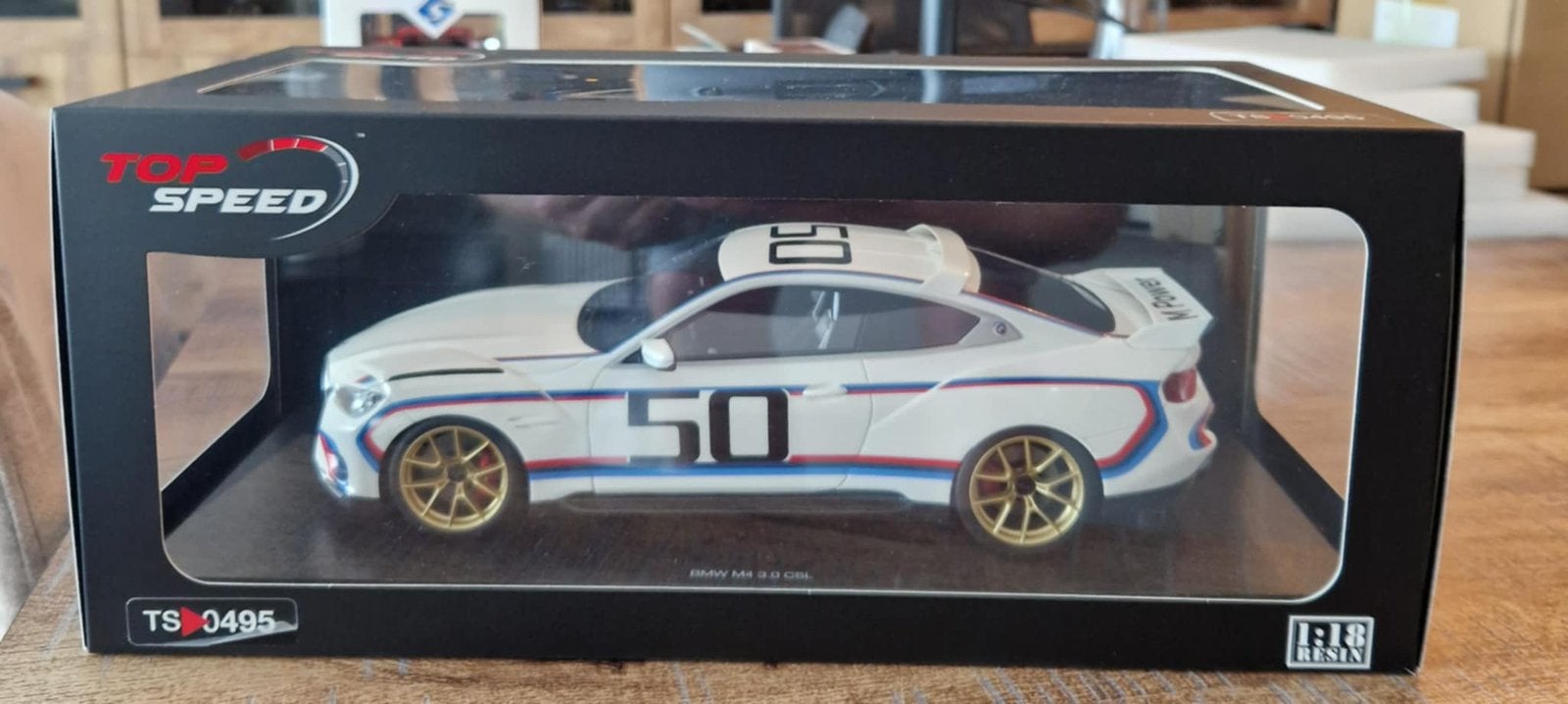 1/18 BMW M4 3.0 CSL - Top Speed, Ophalen of Verzenden, Zo goed als nieuw