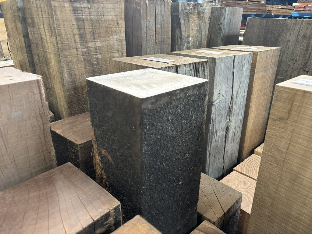 Sokkels, zuilen en pilaren van gebruikt hardhout voor tuin, Hout@hameren.nl, Enlèvement ou Envoi, Hertog van beijerenstraat 2a