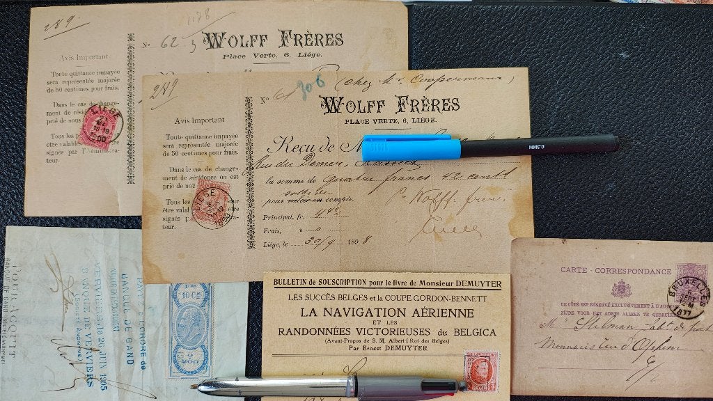 Timbres oblitérés Roi Léopold II Roi Albert 1er Belgique, Timbres & Monnaies, Affranchi, Timbre-poste, Maison royale, Envoi