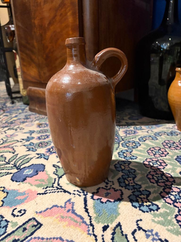 Antieke bruinegreskruik aardewerk kruik Brocante & Landelijk, Enlèvement