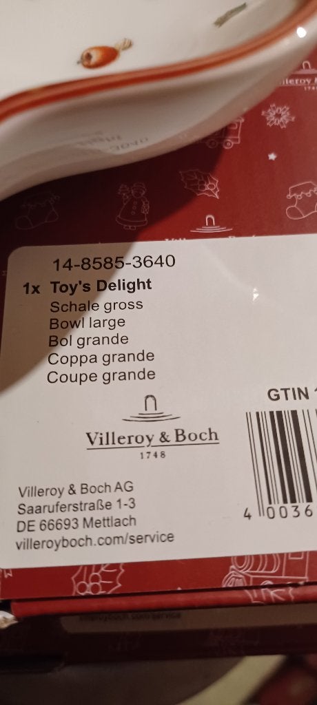 Toys delight villeroy & boch kerst, Ophalen, Nieuw