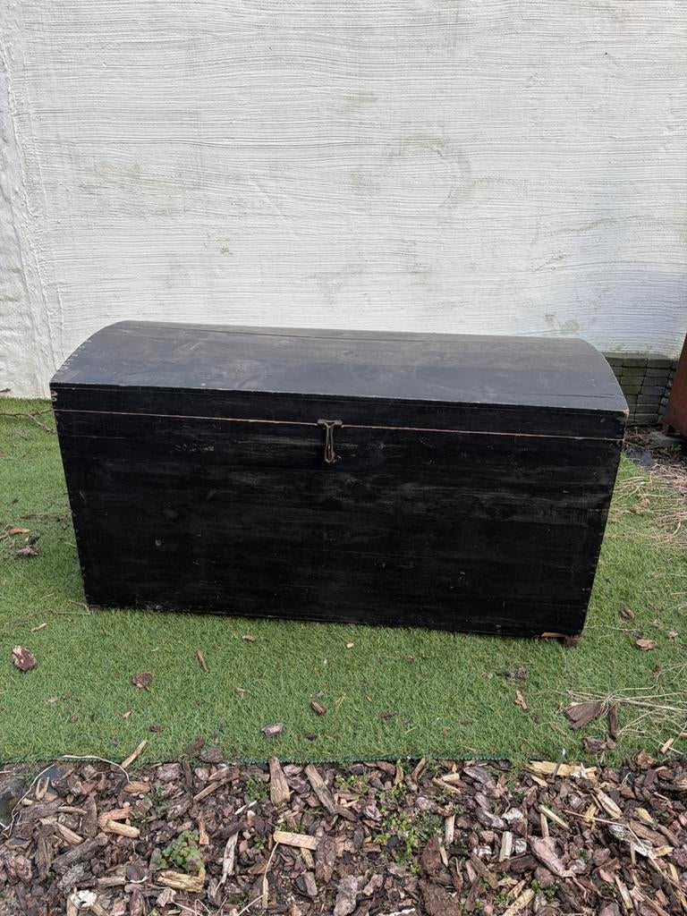 Mooie grote houten kist, 100 à 150 cm, Moins de 50 cm, Enlèvement, Utilisé