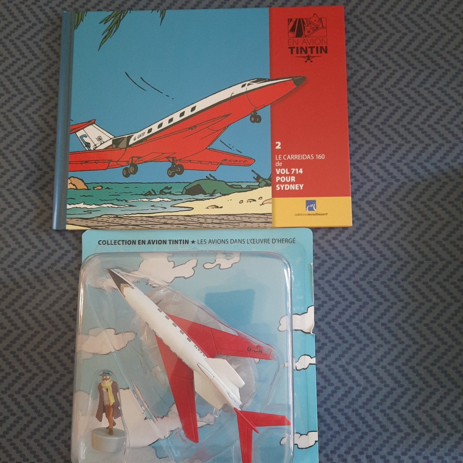 TINTIN ET LES AVIONS *N 2 : DE CARREIDAS 160 *VINTAGE *NEUF, Collections, Enlèvement, Tintin, Neuf, Autres types