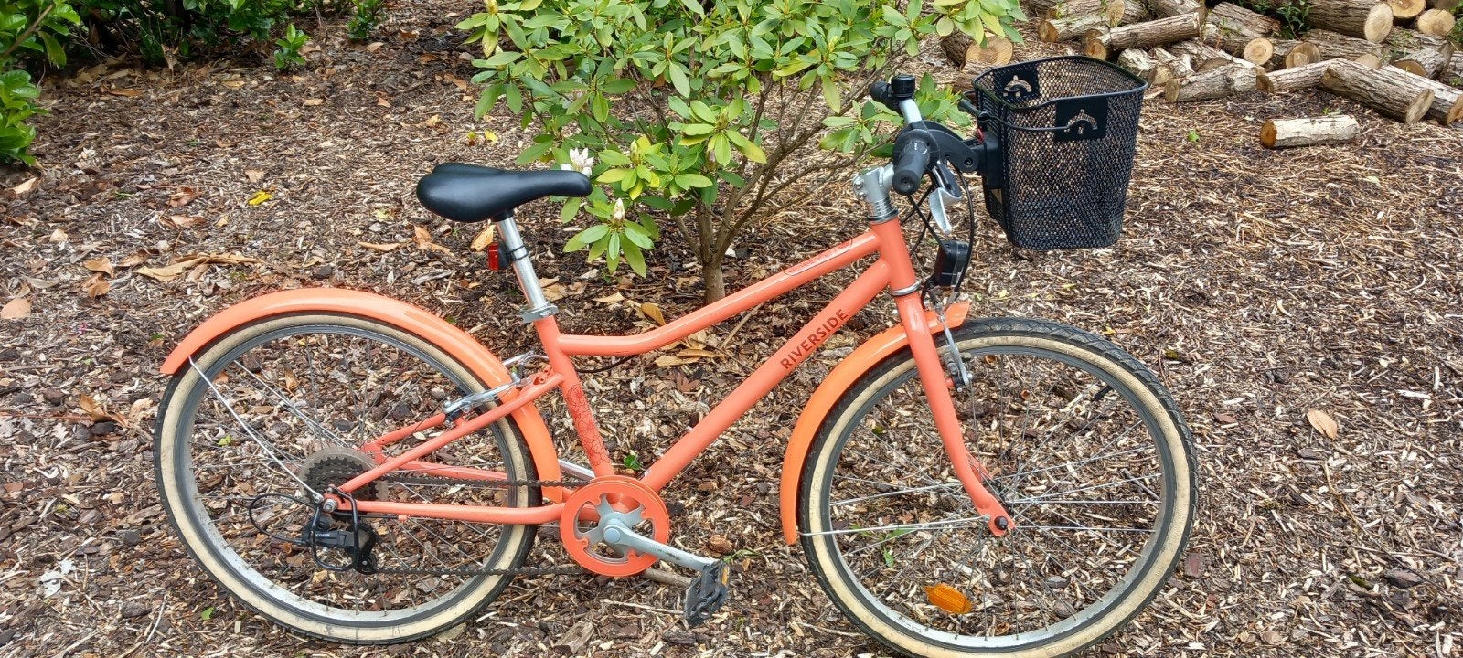 Prachtige koraalroze Riverside kinderfiets (24 inch ), Enlèvement
