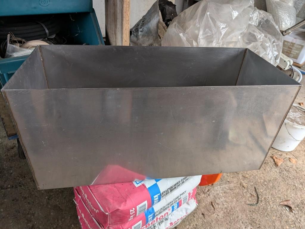 Inox bakken zonder deksel - 78 L - 2 stuks, Ophalen, Inox