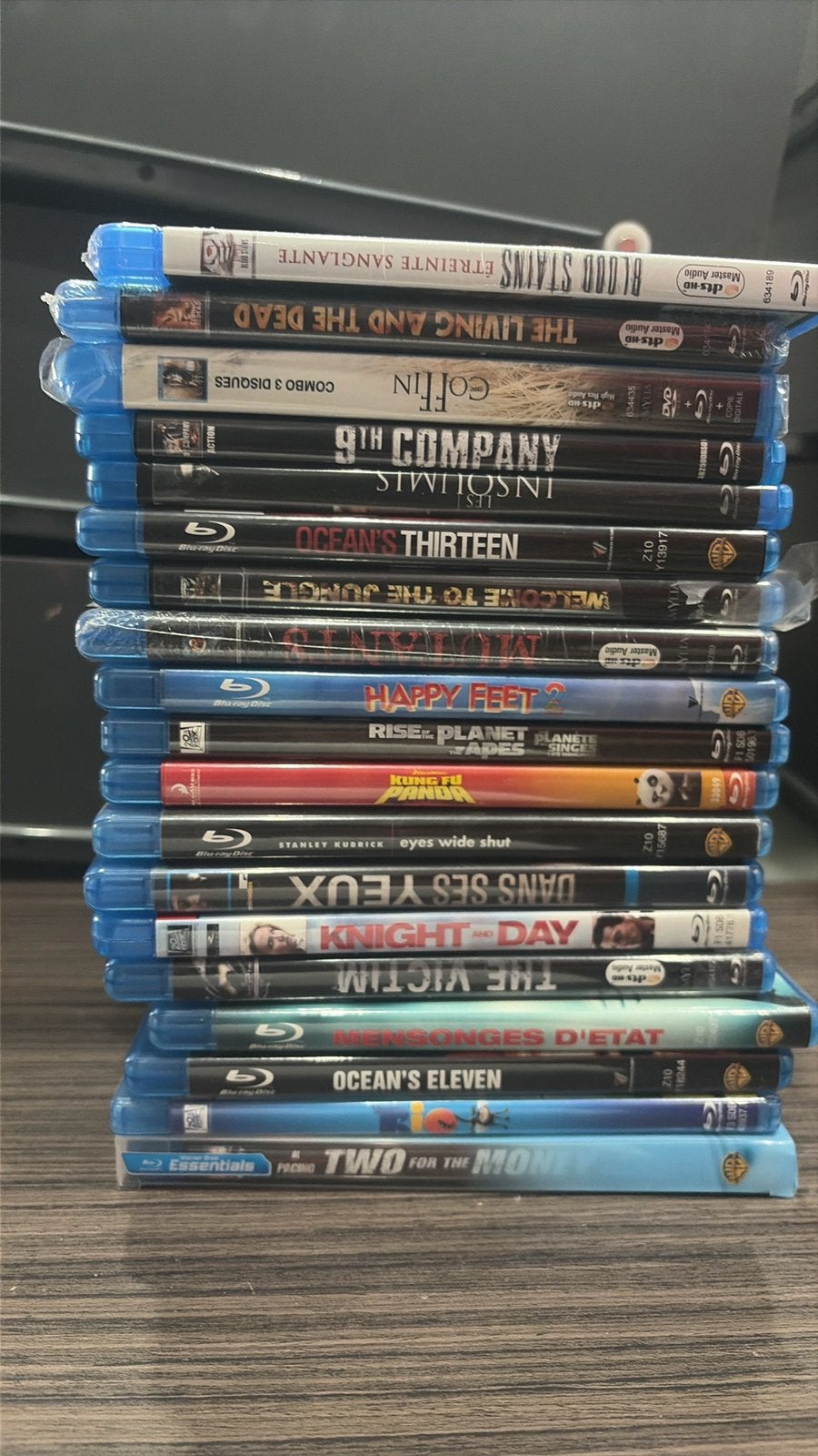 Lot de 19 blu-ray, Cd's en Dvd's, Blu-ray, Zo goed als nieuw, Actie, Ophalen