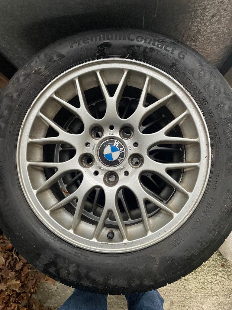Banden op BMW velgen, Ophalen, 16 inch, 205 mm, Band(en)