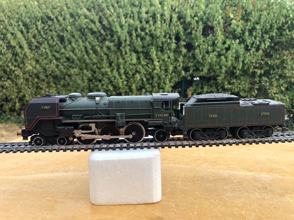 JOUEF SNCF LOCOMOTIVE VAPEUR PACIFIC 231C60 HO, Hobby en Vrije tijd, Modeltreinen | H0, Gebruikt, Locomotief, Gelijkstroom, Jouef