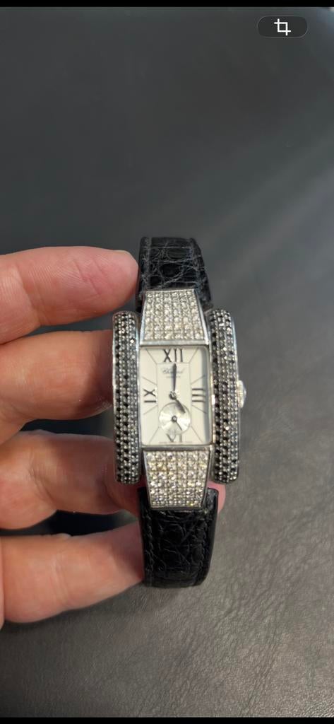 Splendide Montre marque luxe Chopard La Strada Diamants, Montre-bracelet, Autres marques, Enlèvement ou Envoi, Acier