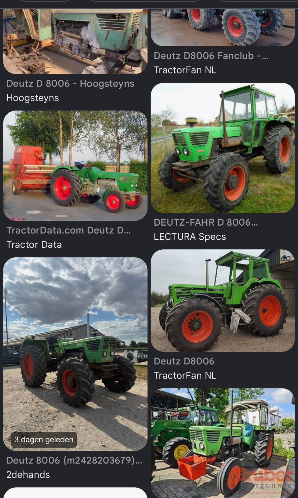 Gezocht: Deutz 8006 - 10006, Zakelijke goederen, Ophalen