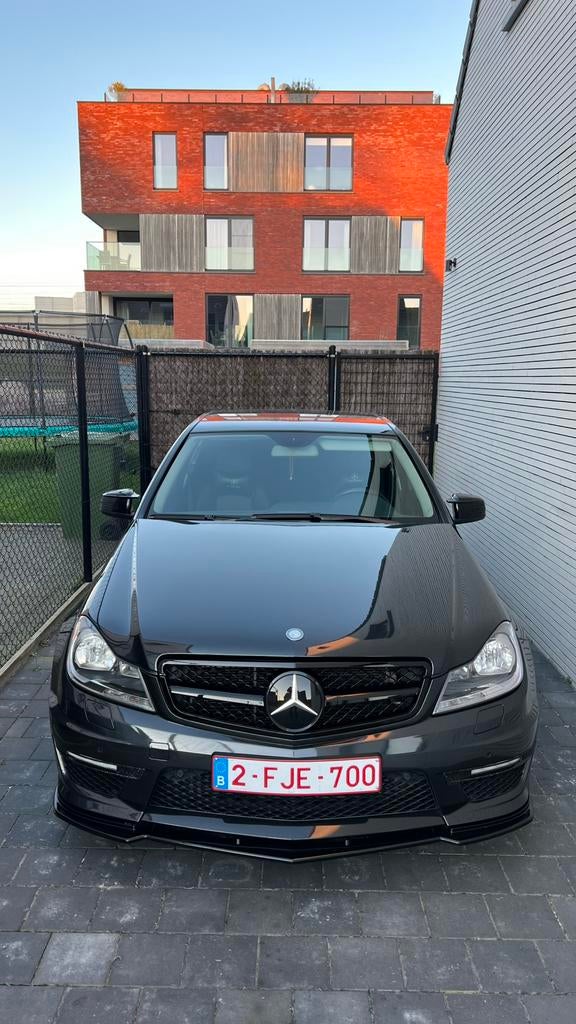 Mercedes C200 CDI W204, Auto's, Zwart, 4 cilinders, Leder en Stof, 5 deurs