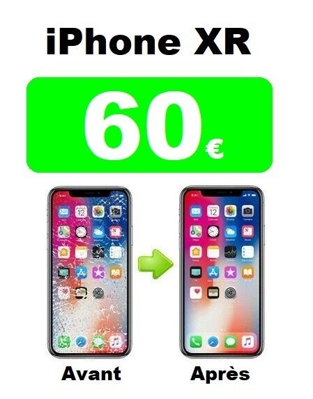 Remplacement / Réparation écran iPhone XR au meilleur prix, Enlèvement, Apple