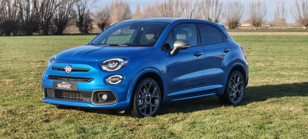 Fiat 500X 1.3 Turbo automaat (bj 2021), Auto's, Fiat, Automaat, Gebruikt, 4 cilinders, Blauw