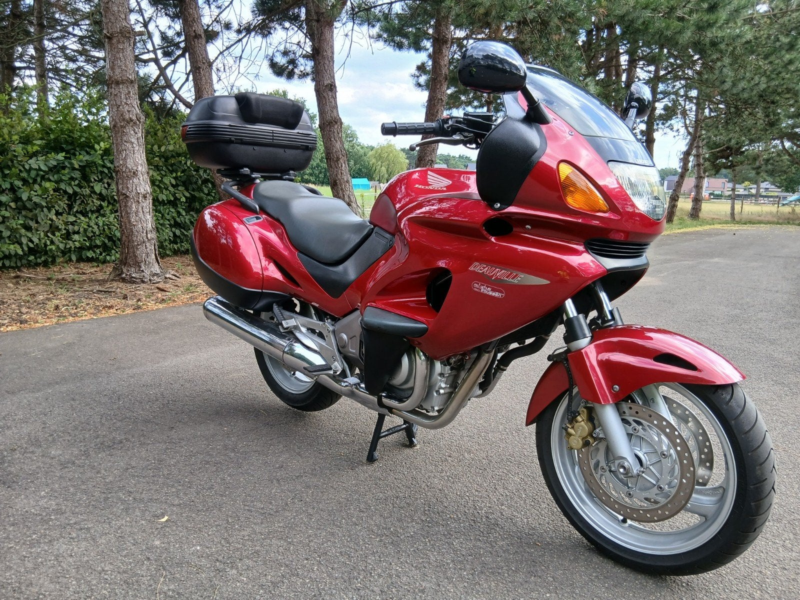Uitzonderlijke mooie honda deauville 650 ntv met 35.675 km, Motos, 2 cylindres, Particulier, 650 cm³