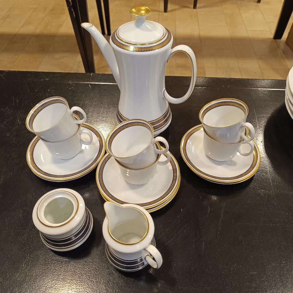 Koffieservies Johann Seltmann Vohenstrauß – Jaren '60/’70, Ophalen of Verzenden, Zo goed als nieuw, Porselein, Kop(pen) en/of Schotel(s)