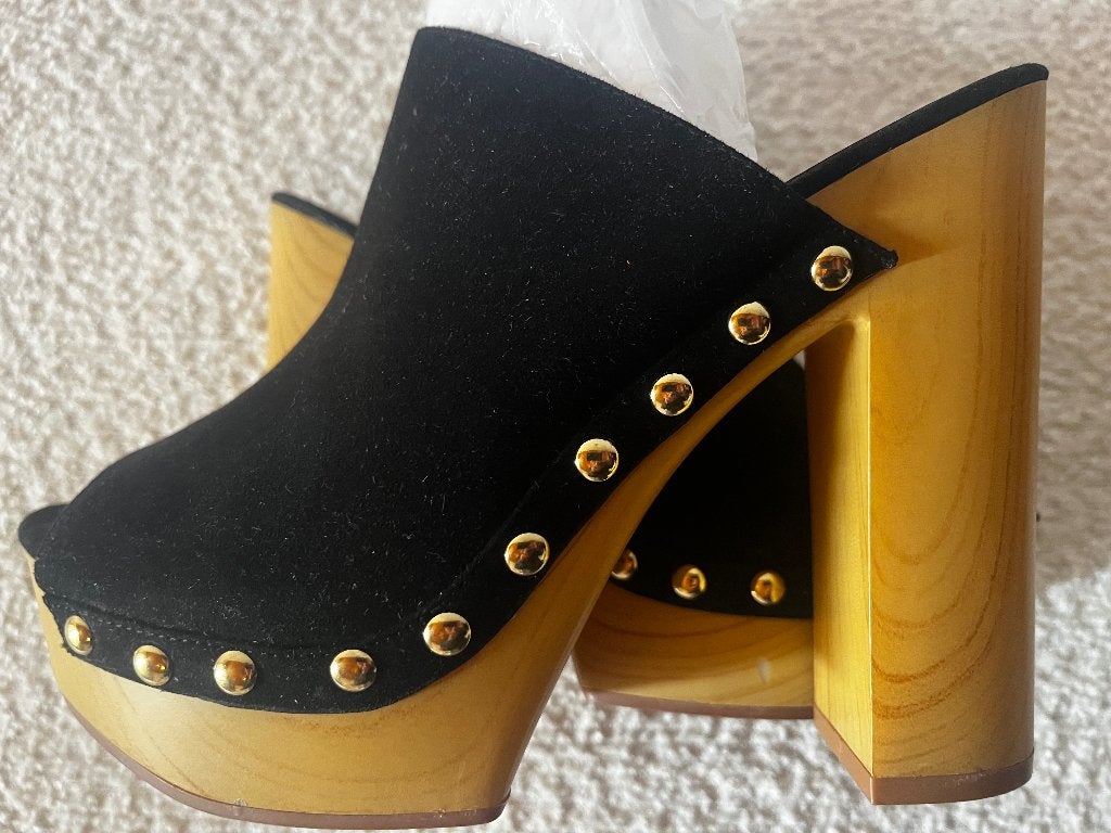 Sandales cloutées à talon, H&M, Chaussures à haut talons, Enlèvement, Porté