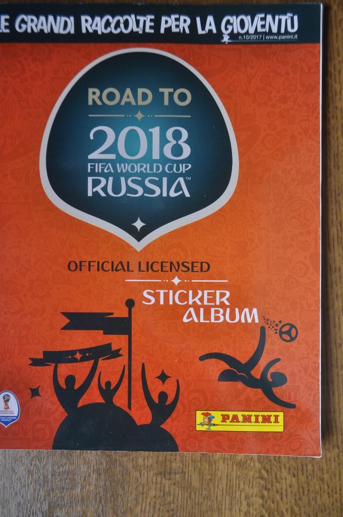 PANINI COMPLEET - 1  ROAD TO 2018 WORLD CUP RUSSIA, Ophalen of Verzenden, Gebruikt, Meerdere stickers
