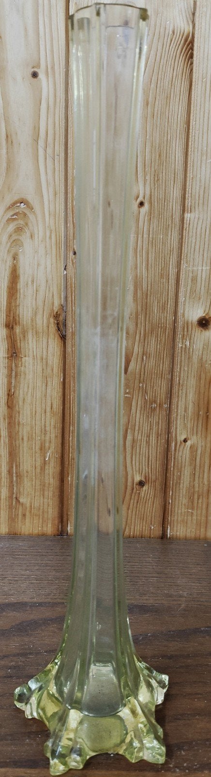 Art Deco Solifleur vaas (uranium glas), Antiek en Kunst, Ophalen