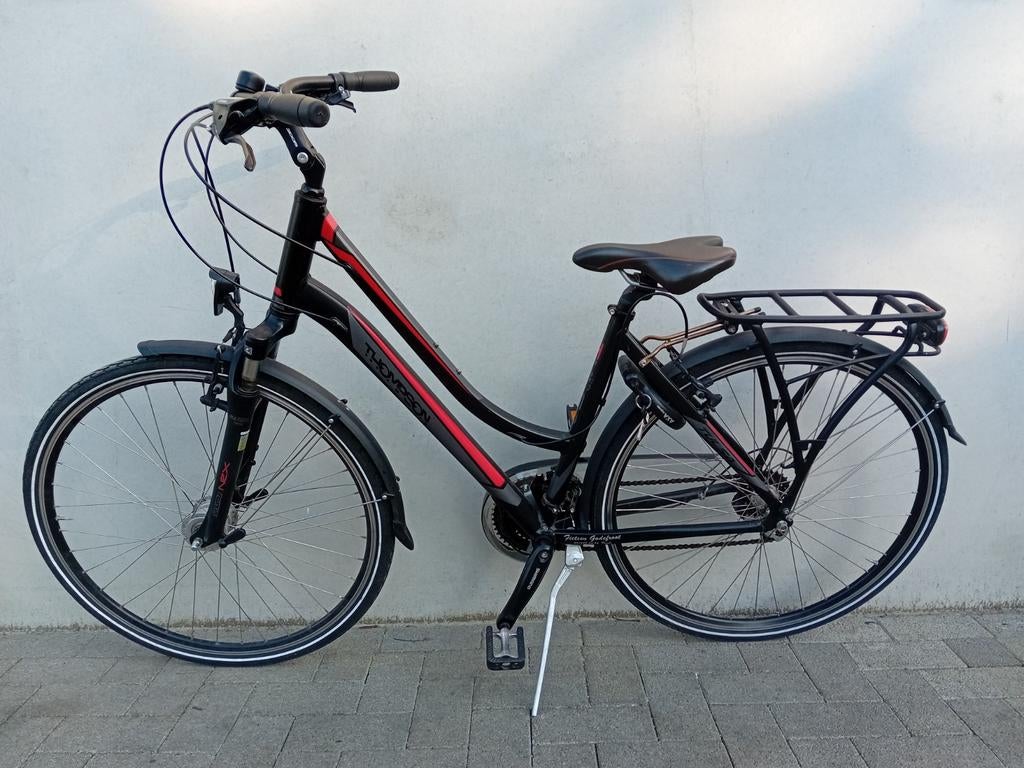 Meisjesfiets alu Thompson 28inch maat49 21v NIEUWPRYS 675€🚴, 28 inch, Vering, Velgrem, 49 tot 53 cm