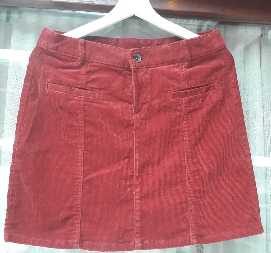 Rok uit velours van C&A maat 38, Kleding | Dames, Rokken, Ophalen of Verzenden, Gedragen, Maat 38/40 (M), Rood