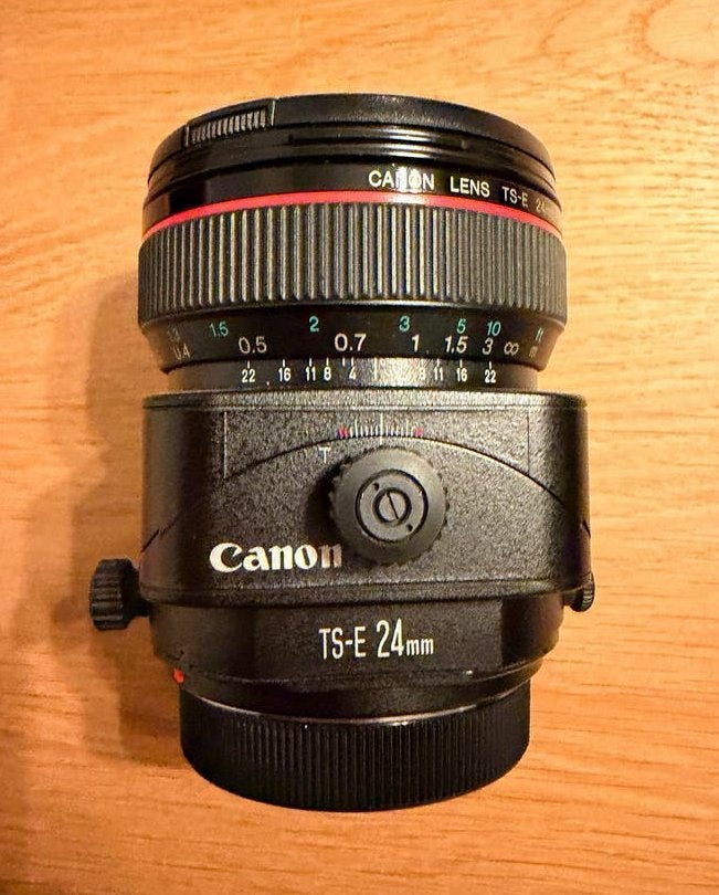Canon 3 TS-E lenzen 24 - 45 - 90 mm (Tilt-shift), Ophalen, Zo goed als nieuw, Canon