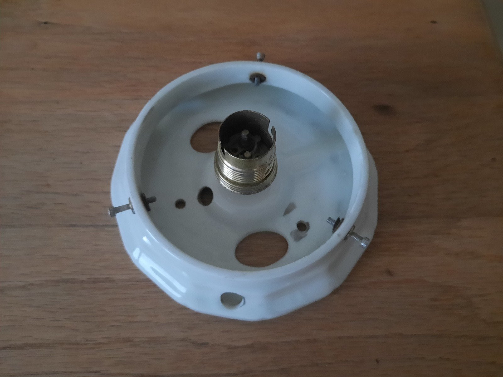 Porseleinen lamphouder, Antiek en Kunst, Ophalen of Verzenden