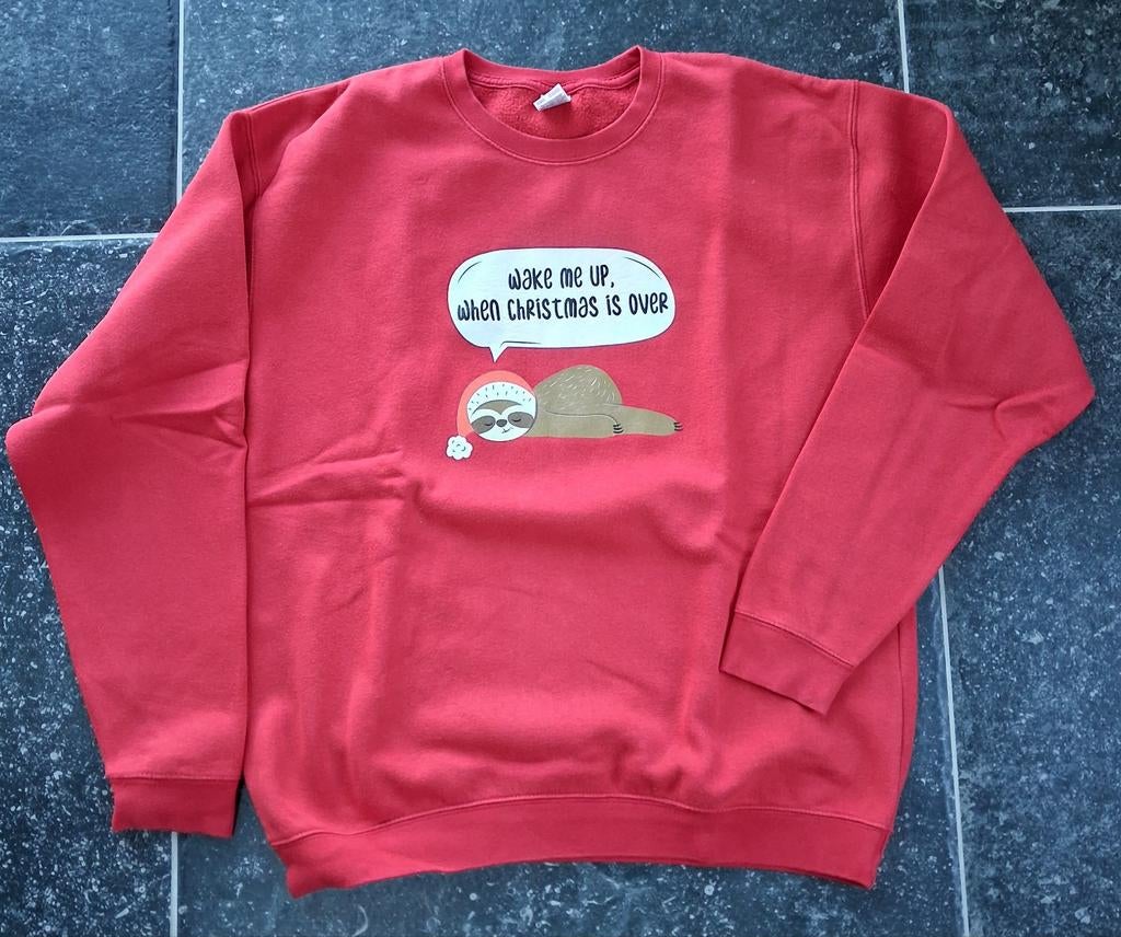 Kersttrui van Fruit of the loom maat 164, Garçon ou Fille, Enlèvement ou Envoi, Pull ou Veste, Comme neuf