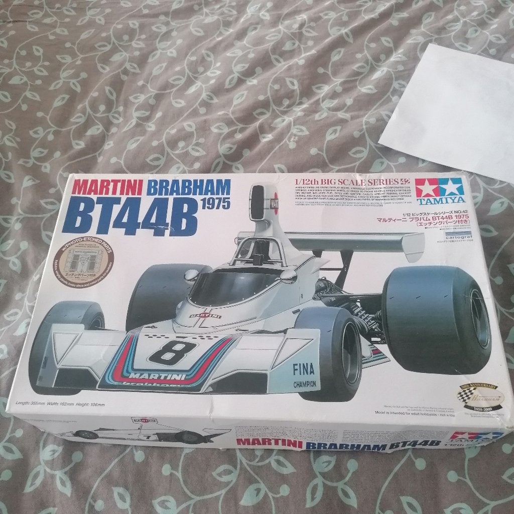 Brabham BT44B Tamiya 1/12, Hobby en Vrije tijd, Modelbouw | Auto's en Voertuigen, Auto, Groter dan 1:32, Nieuw, Ophalen of Verzenden