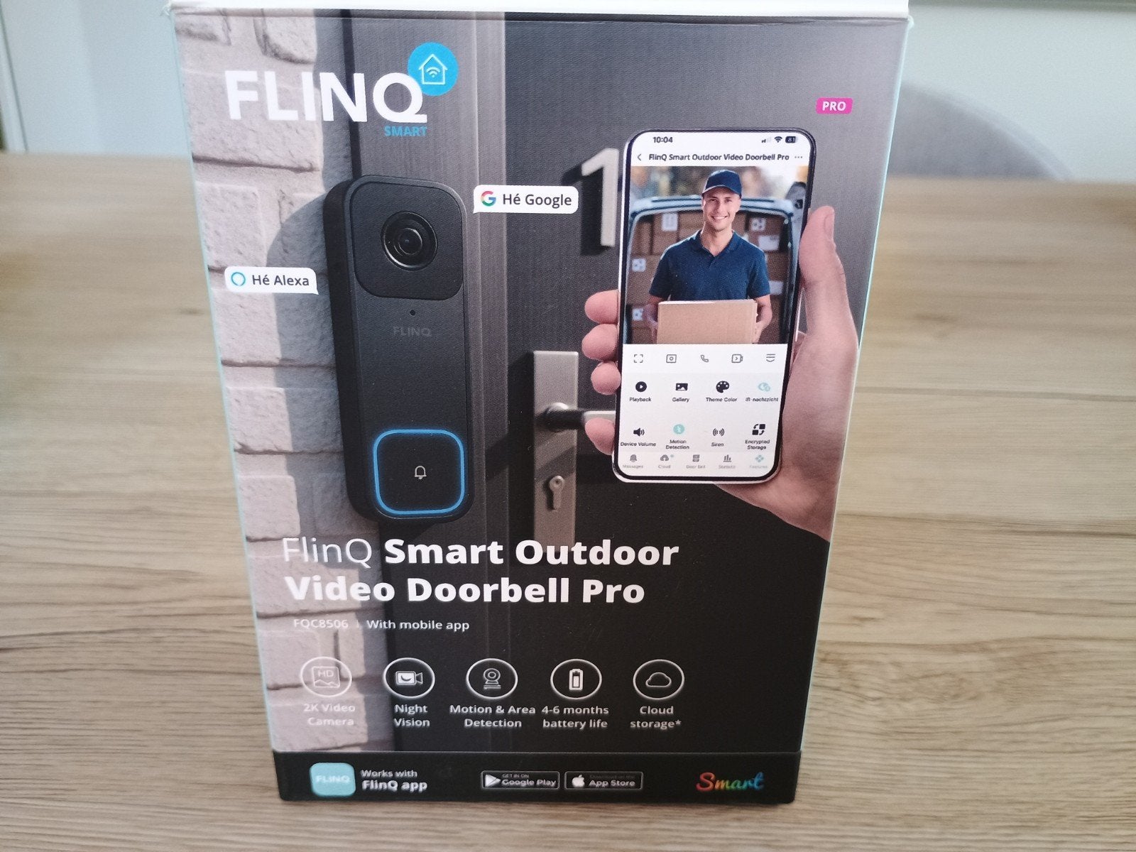 Draadloze video deurbel Pro- Flinq, Ophalen