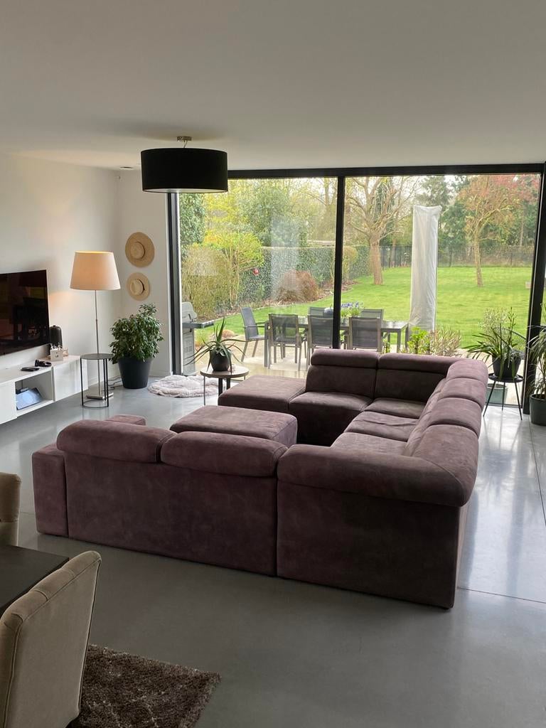 Zetel te koop, Huis en Inrichting, Ophalen, Kunststof, Gebruikt, 125 cm of meer