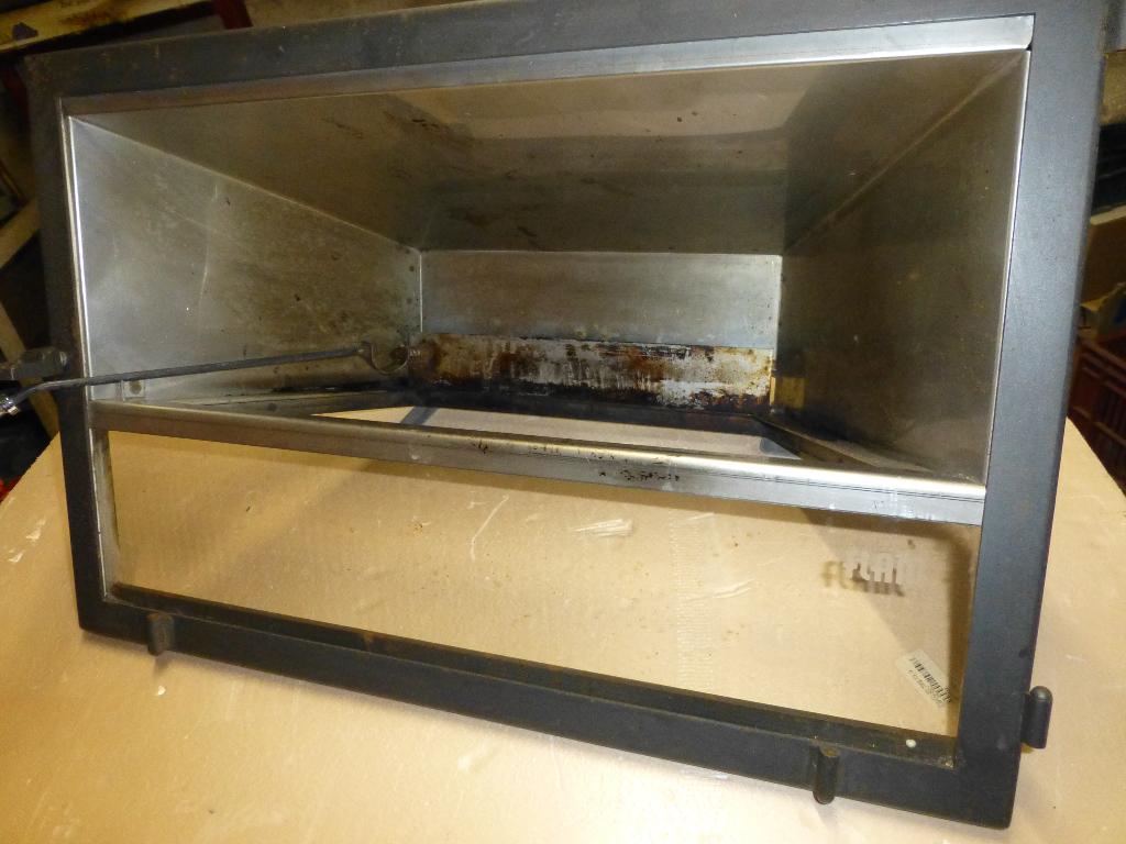 Deur inbouwcassette FLAM met grillfunctie, Huis en Inrichting, Haarden, Ophalen, Gebruikt, Inbouwhaard, Houthaard