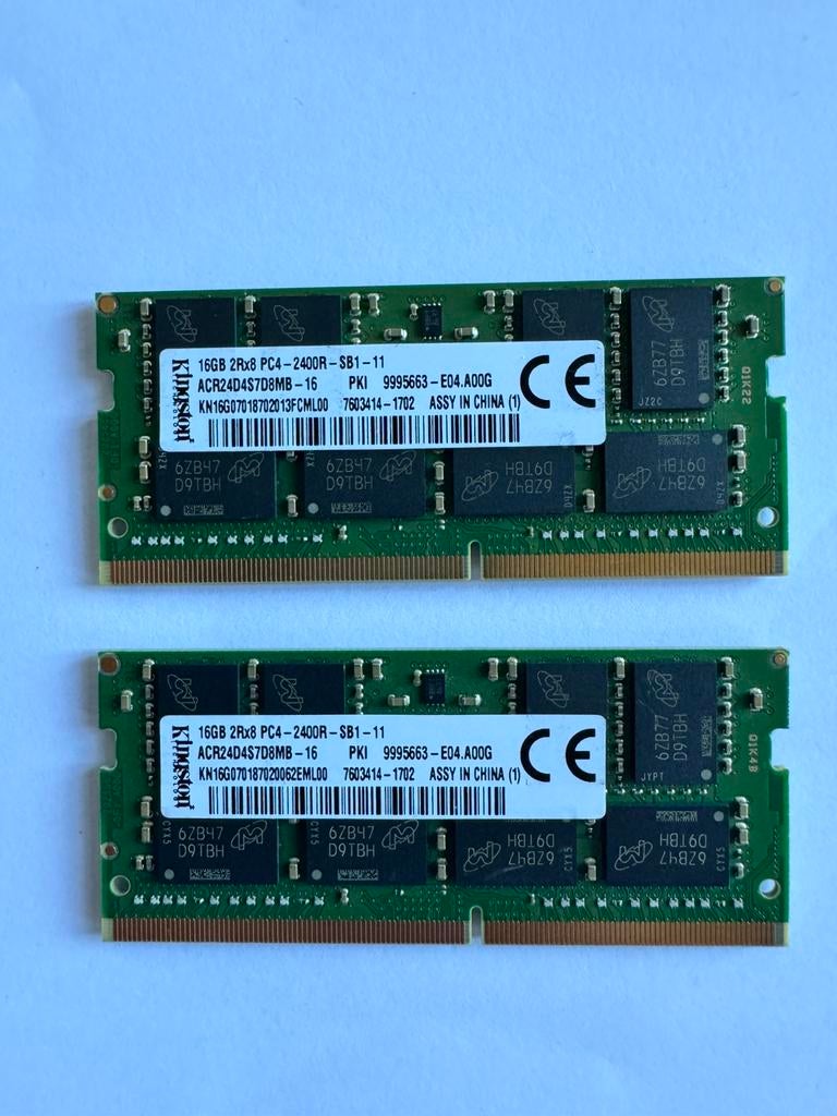 RAM 16+16=32GB, Informatique & Logiciels, Mémoire RAM, Comme neuf, Laptop, 16 GB, DDR4, Enlèvement