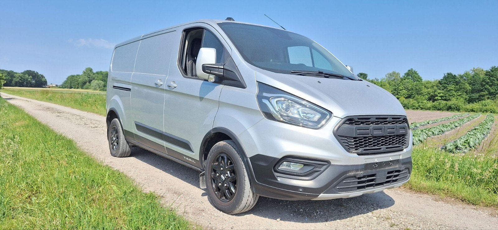 Ford Transit Custom Trail Edition BTW WAGEN, Autos, Ford, Cuir, Argent ou Gris, Boîte manuelle, 2800 kg