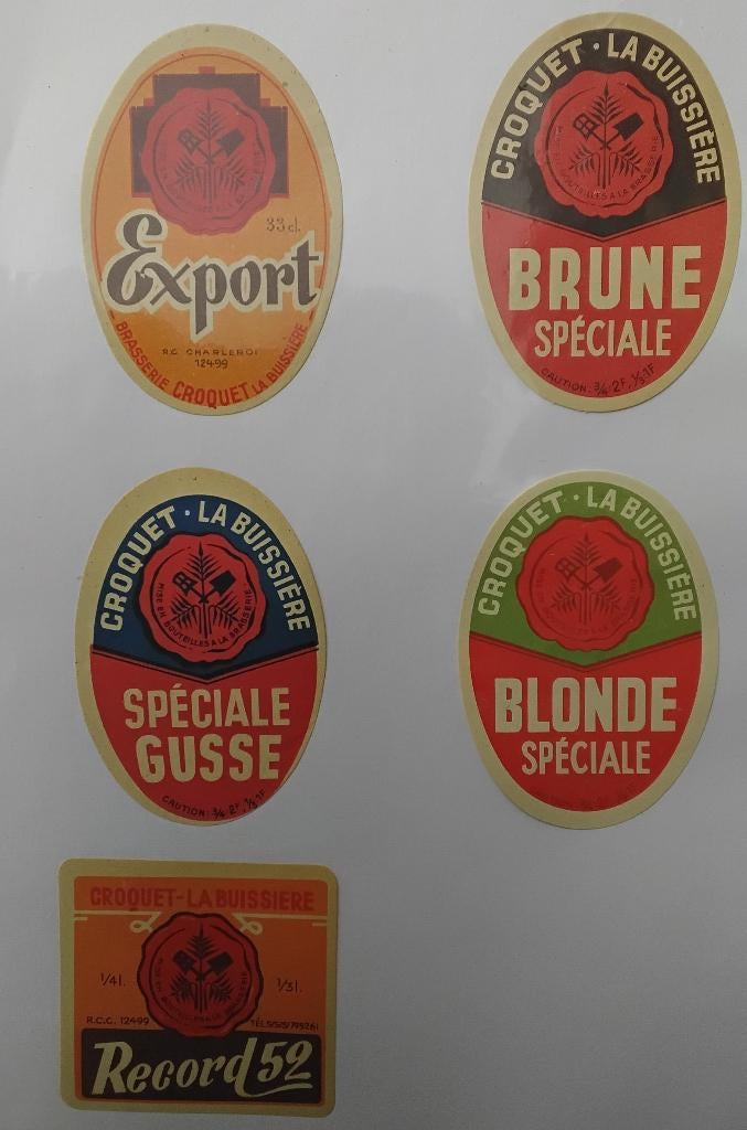 bier etiket brasserie croquet, Ophalen