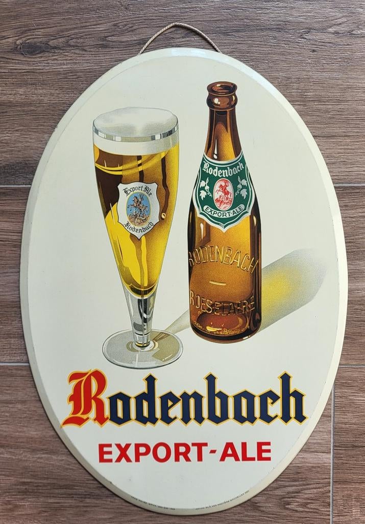 Blikken reclamebord Rodenbach., Verzamelen, Ophalen of Verzenden