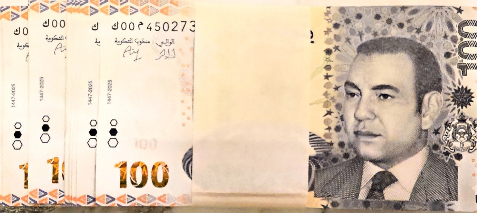 100 dirham, Afrika Cup, Marokko. Getallen beginnen met 00., Ophalen of Verzenden