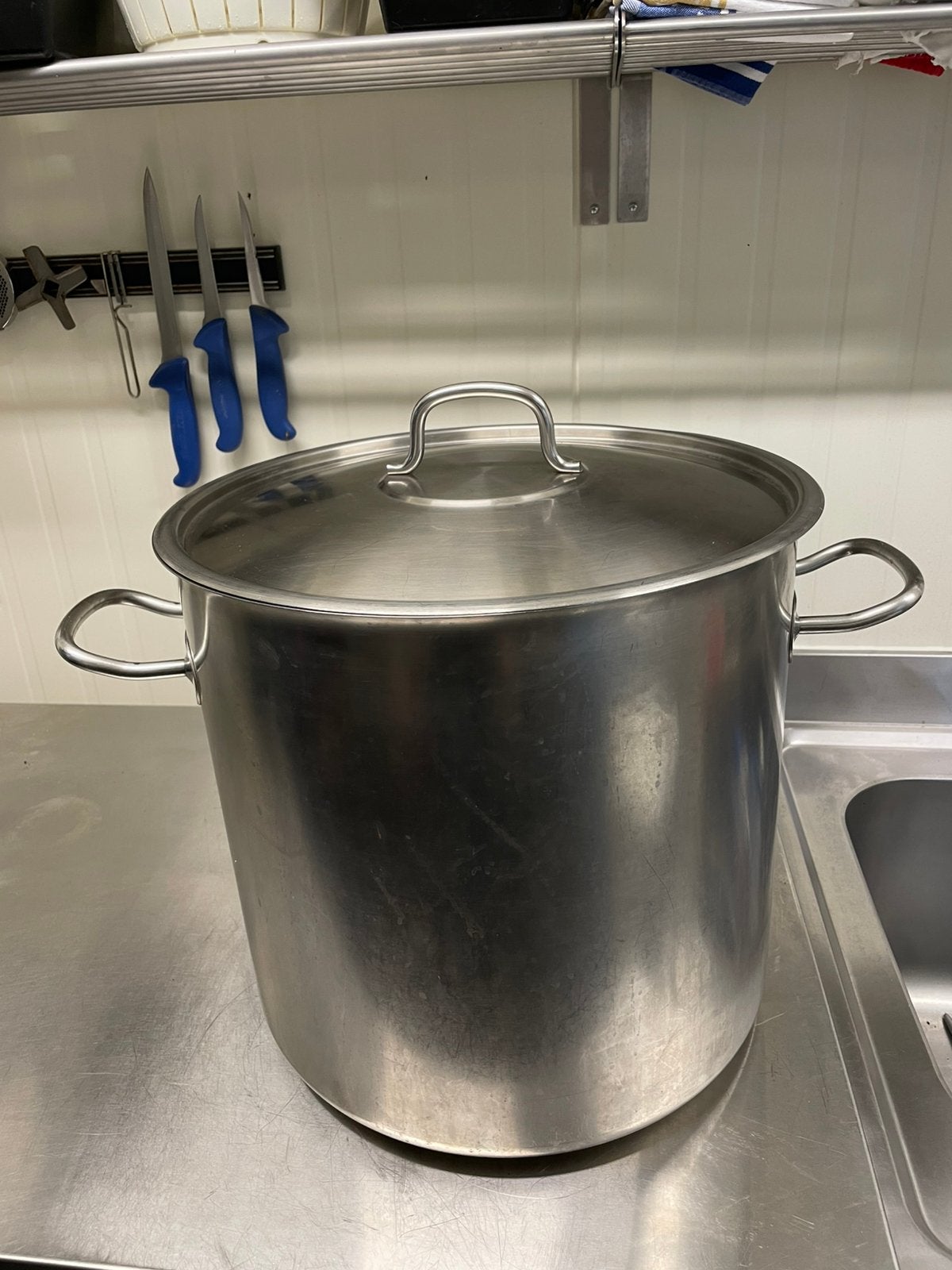 Inox kookpan + deksel 4 stuks, Huis en Inrichting, Ophalen, Inox, Met deksel, Zo goed als nieuw