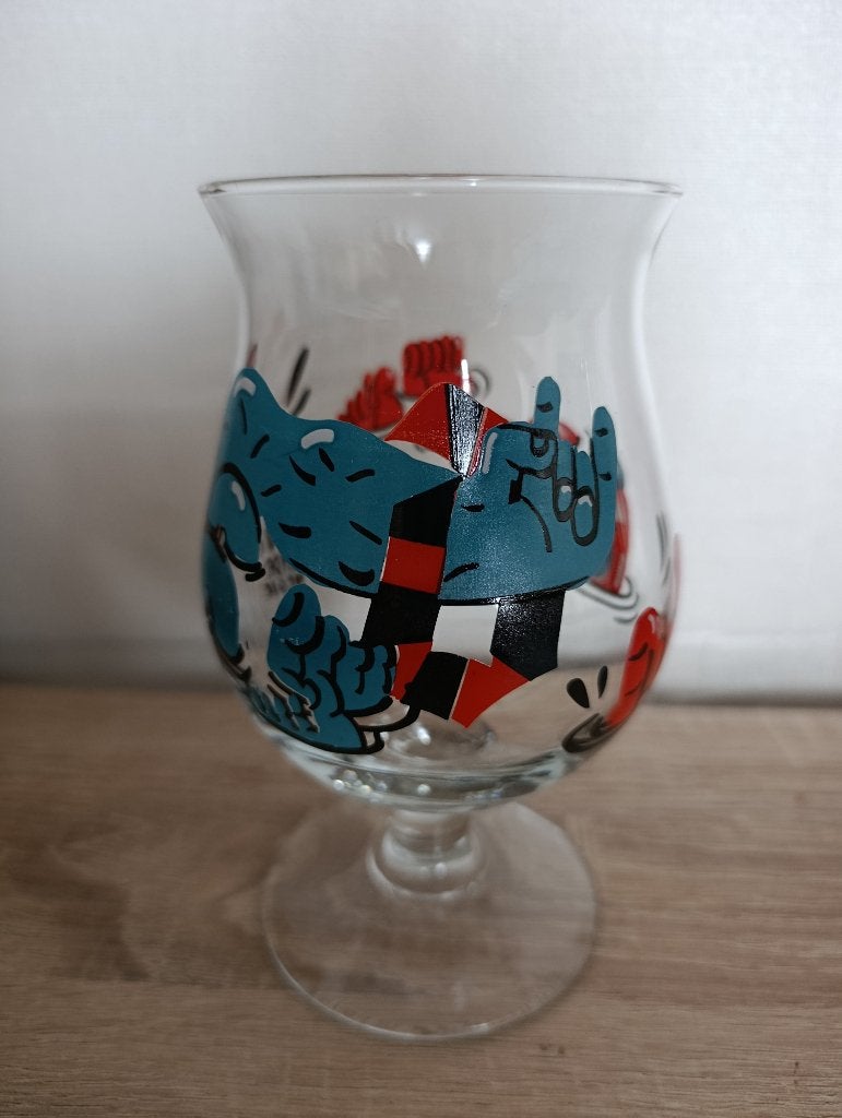 Duvelglas Nina Vandeweghe, Verzamelen, Ophalen, Nieuw, Glas of Glazen, Duvel