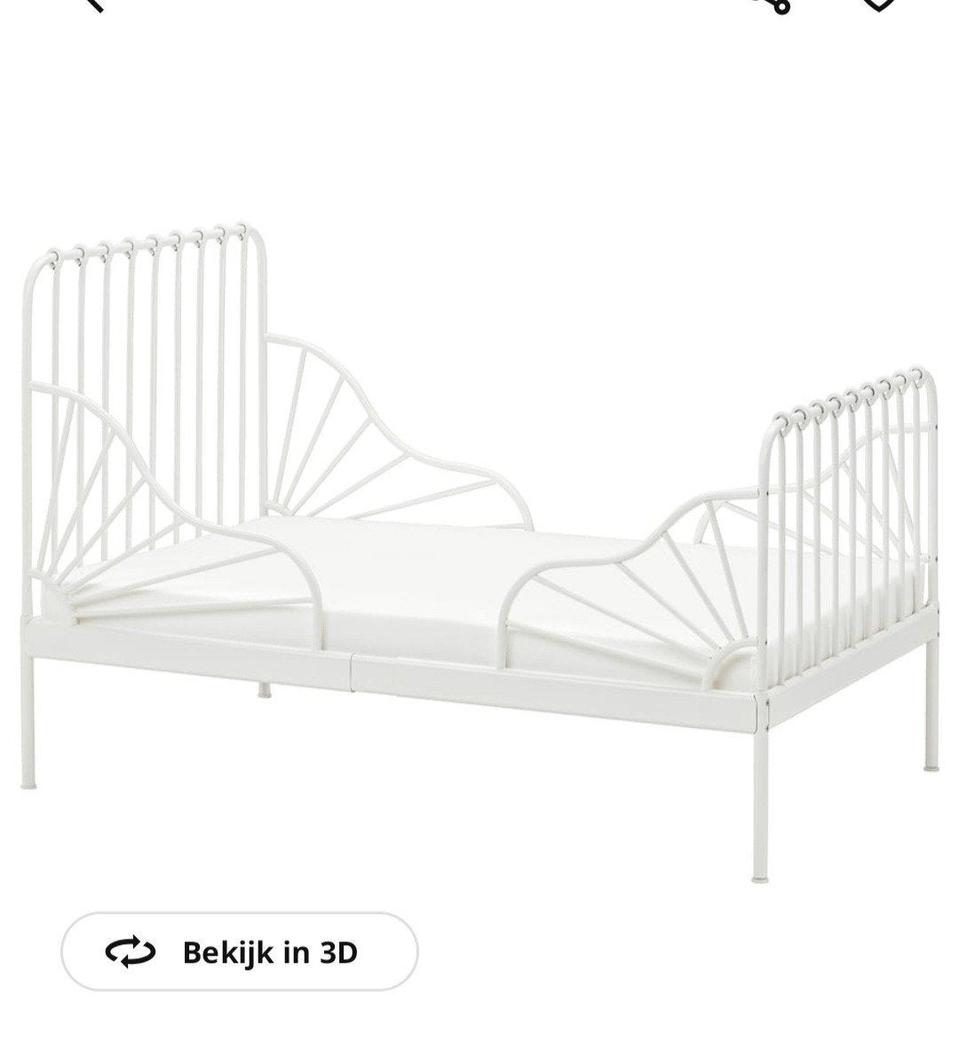 kinder meegroei bed, Ophalen, Gebruikt, 70 tot 85 cm, Matras