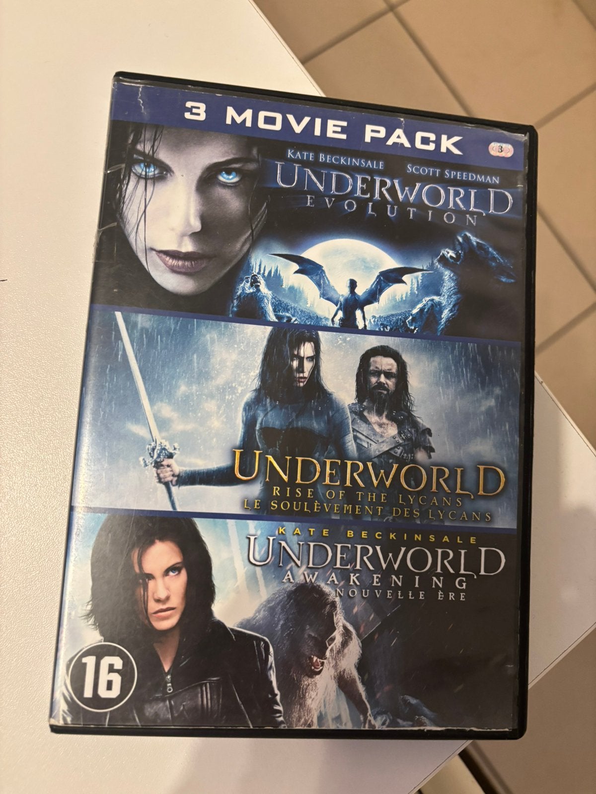 3 movie pack DVD  - underworld, Vanaf 16 jaar, Fantasy, Ophalen of Verzenden, Zo goed als nieuw