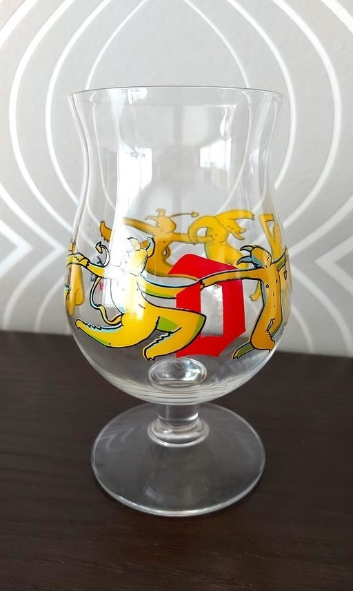 Duvel glas '6 hopduivels' 25cl, Verzamelen, Glas en Drinkglazen, Ophalen of Verzenden, Bierglas