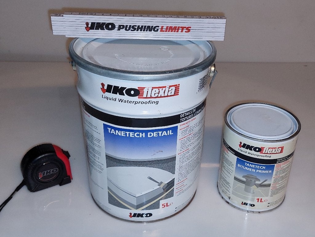 IKO Flexia Tanetech Detail 5L + Bitumen Primer 1L – NIEUW, Overige materialen, Overige typen, Nieuw, Ophalen of Verzenden